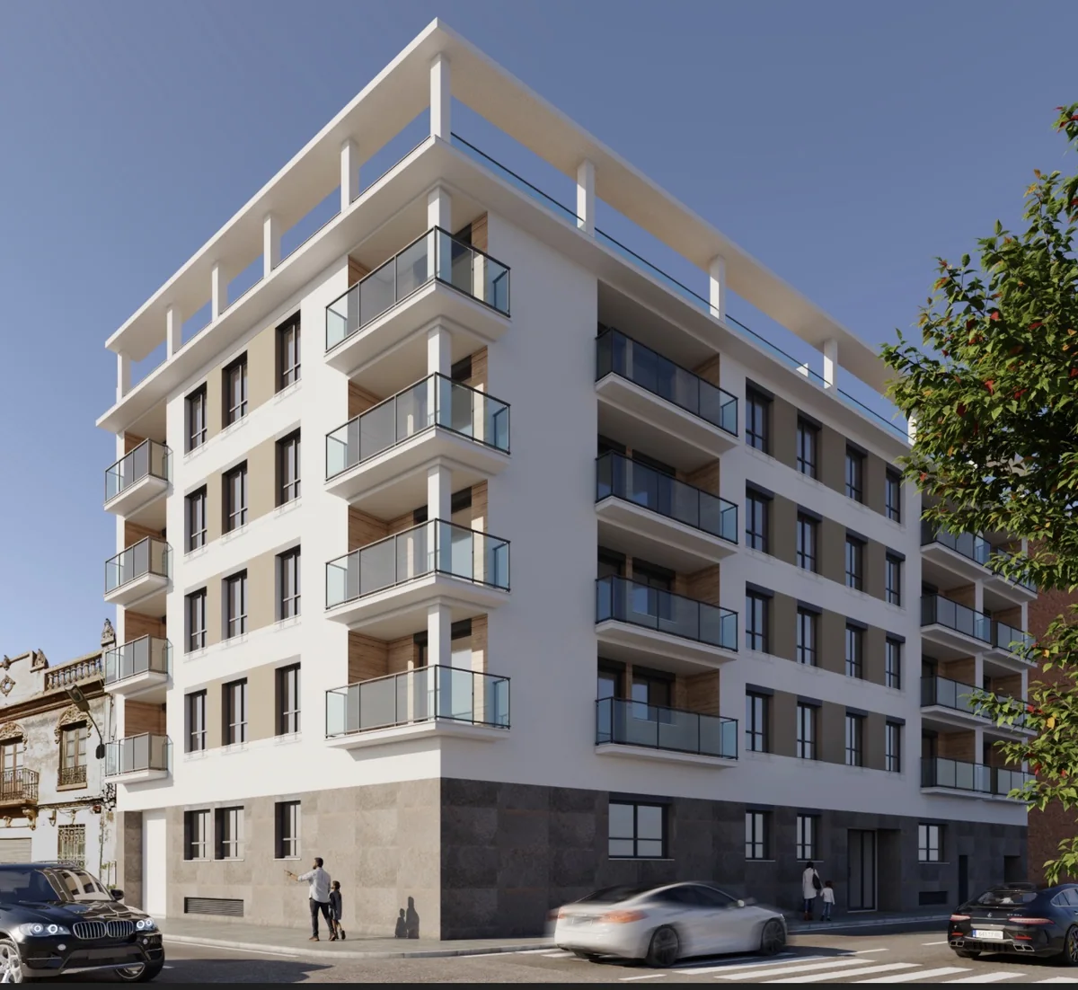 Visualización arquitectónica del Residencial Anzuelos.